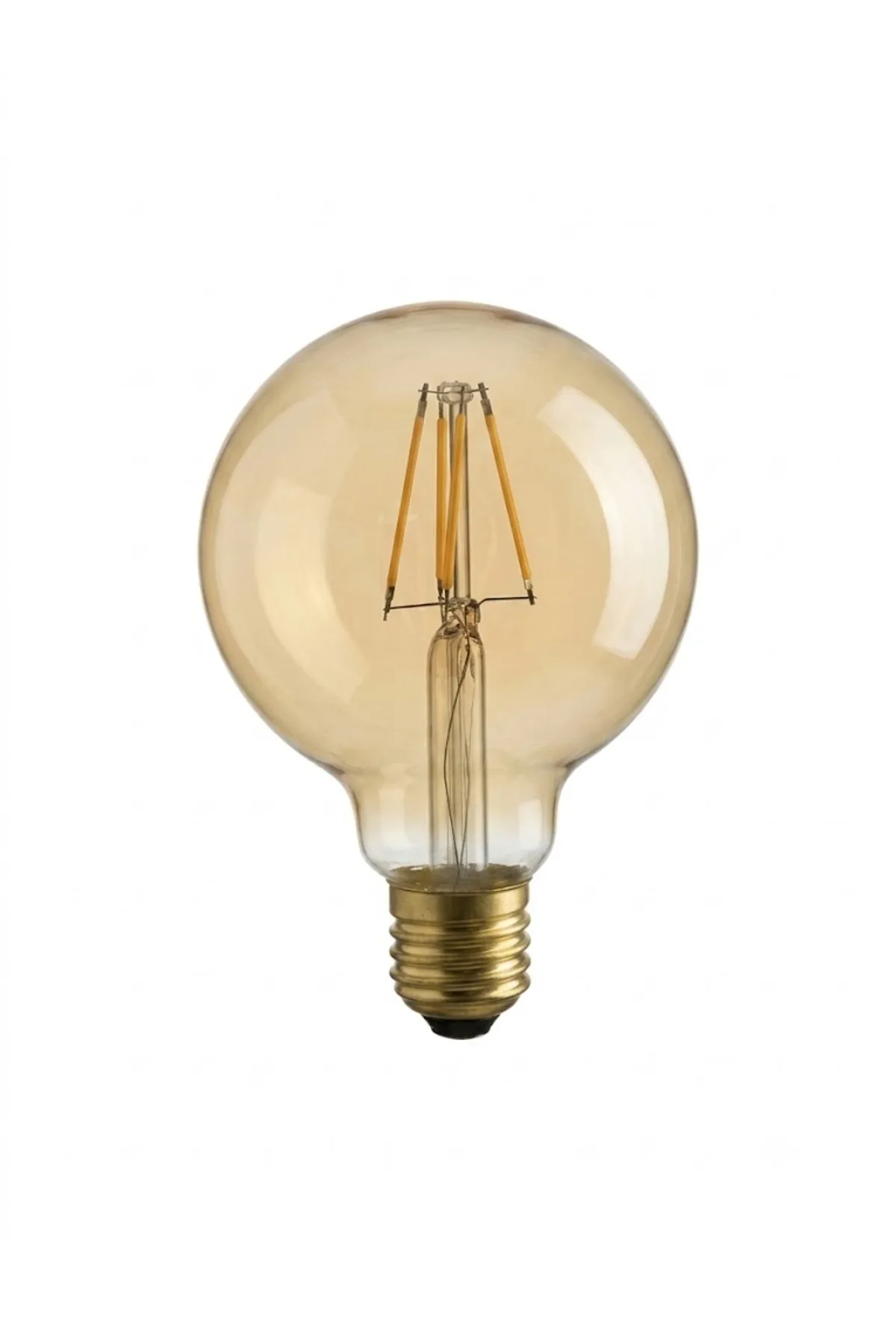 4W 220-240V E27 2200K G95 LED RUSTIK AMPUL - Görsel 2