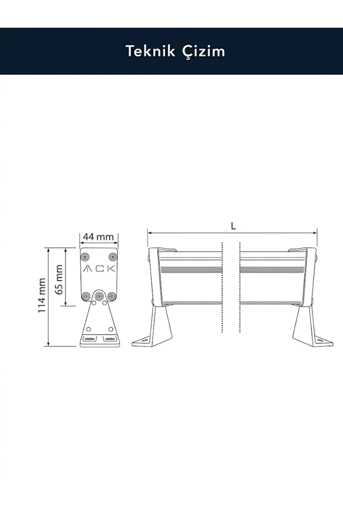 9x1W MAVI IP67 27CM LED WALLWASHER - Görsel 3