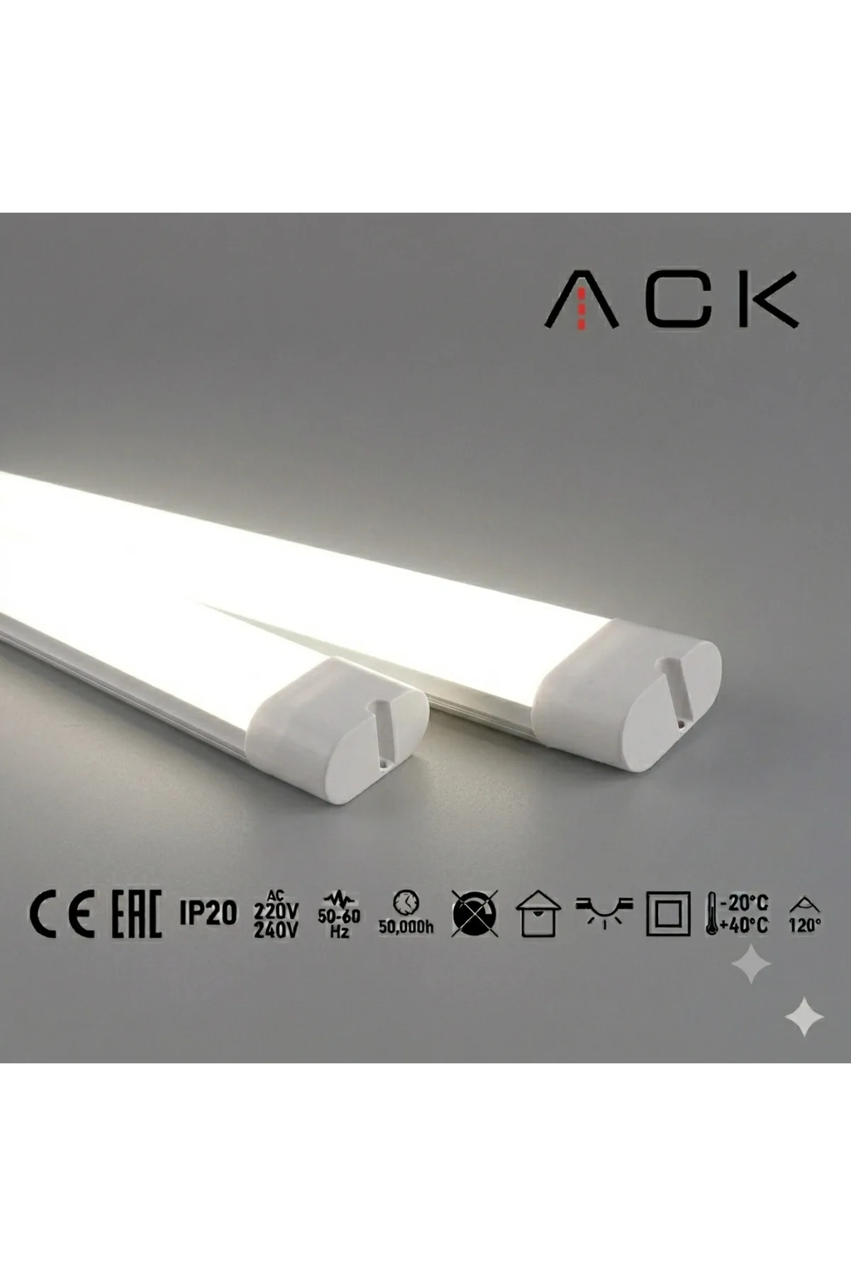 Uranüs LED Bant Armatür 120cm 36W 4000K Sıcak Beyaz IP20 AN28-01213