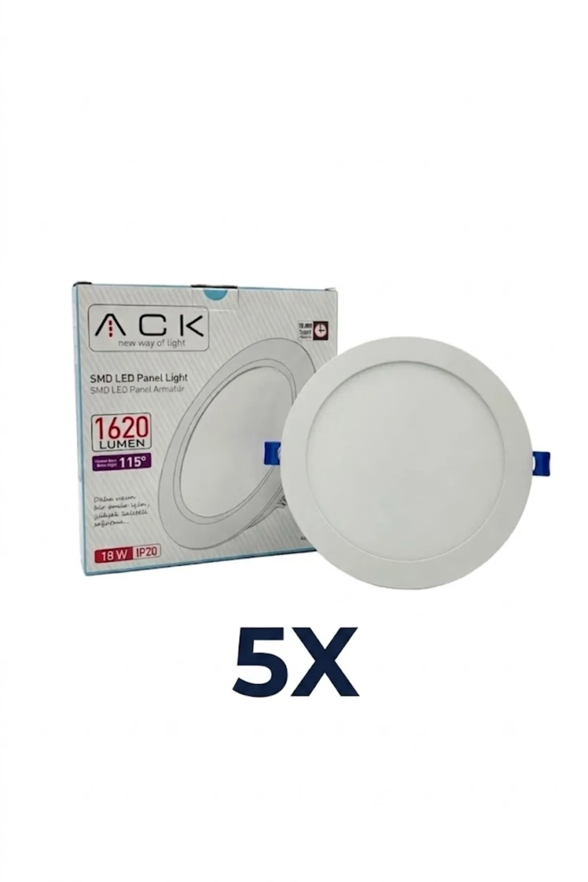 18W LED PANEŞ 4000K BEYAZ KASA 5 ADET