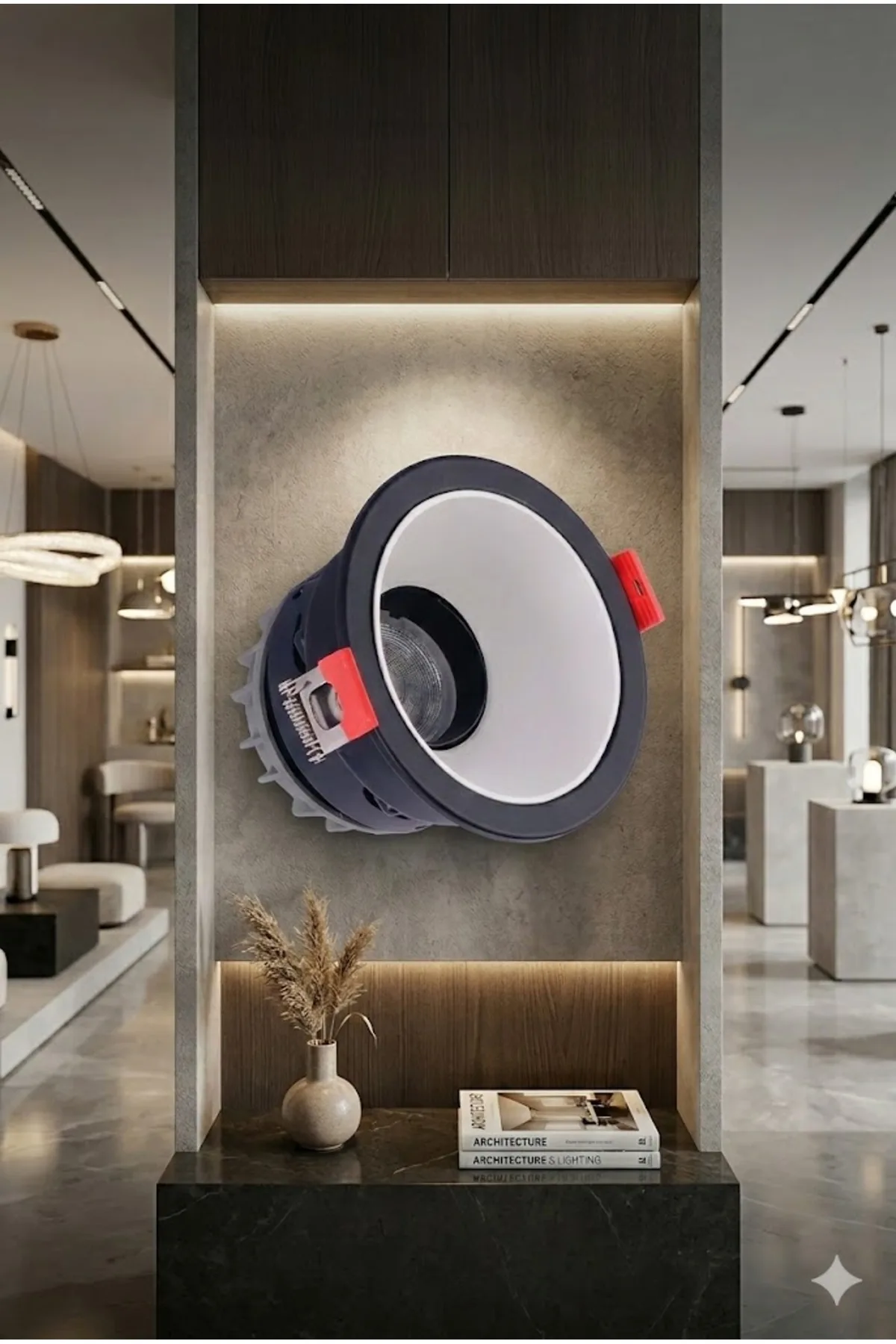 Led Spot 5W Siyah Çerçeve Beyaz Işık