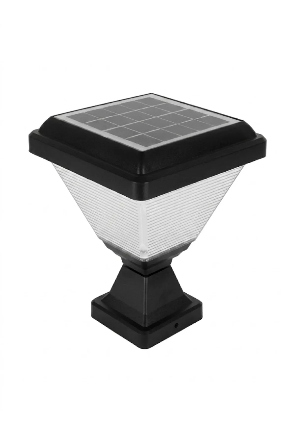 SOLAR LED BAHÇE ARMATÜRÜ KARE 20W/h 6500K - Görsel 2