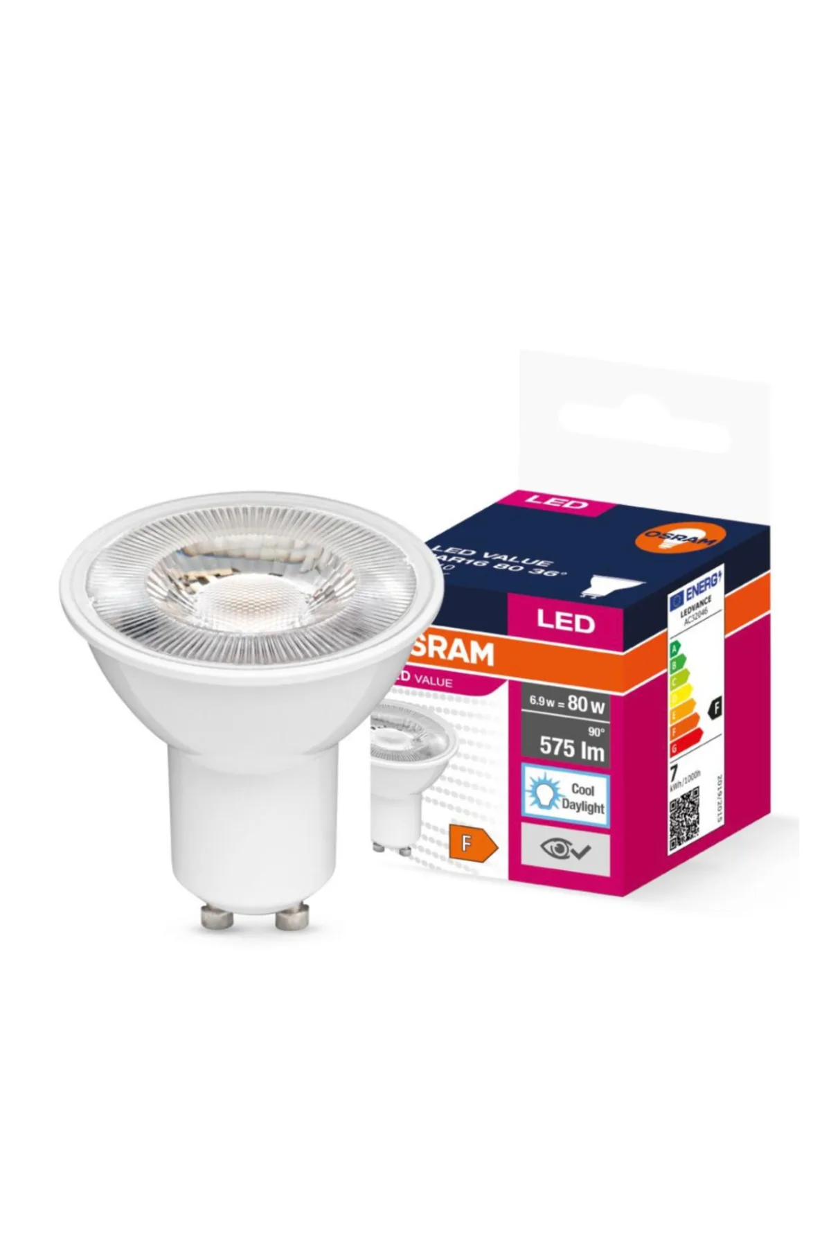 GU10 Led Ampul 6.9W 6500K Beyaz (10 Adet) - Görsel 3