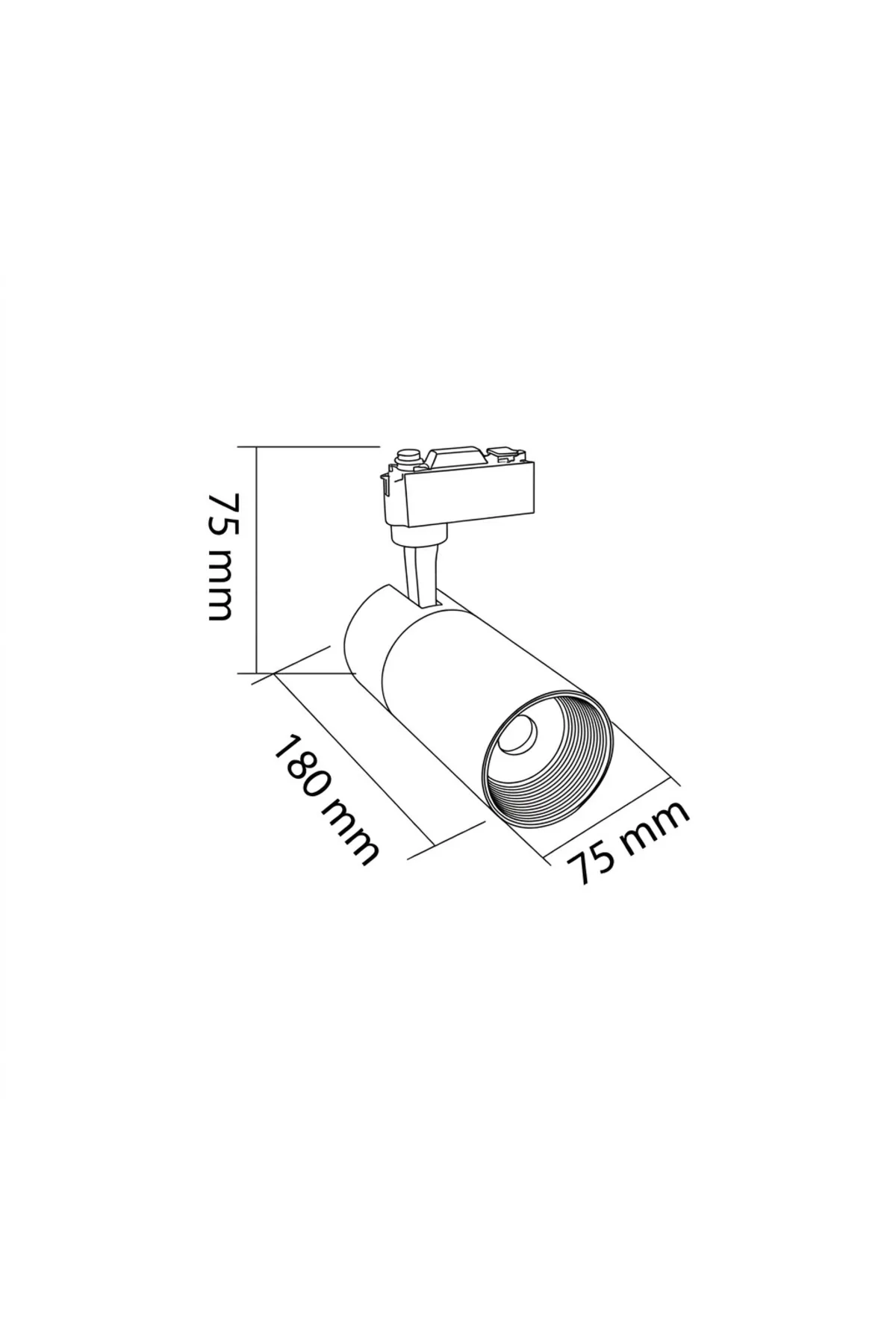 30W RAY SPOT SİYAH KASA 6500K - Görsel 3