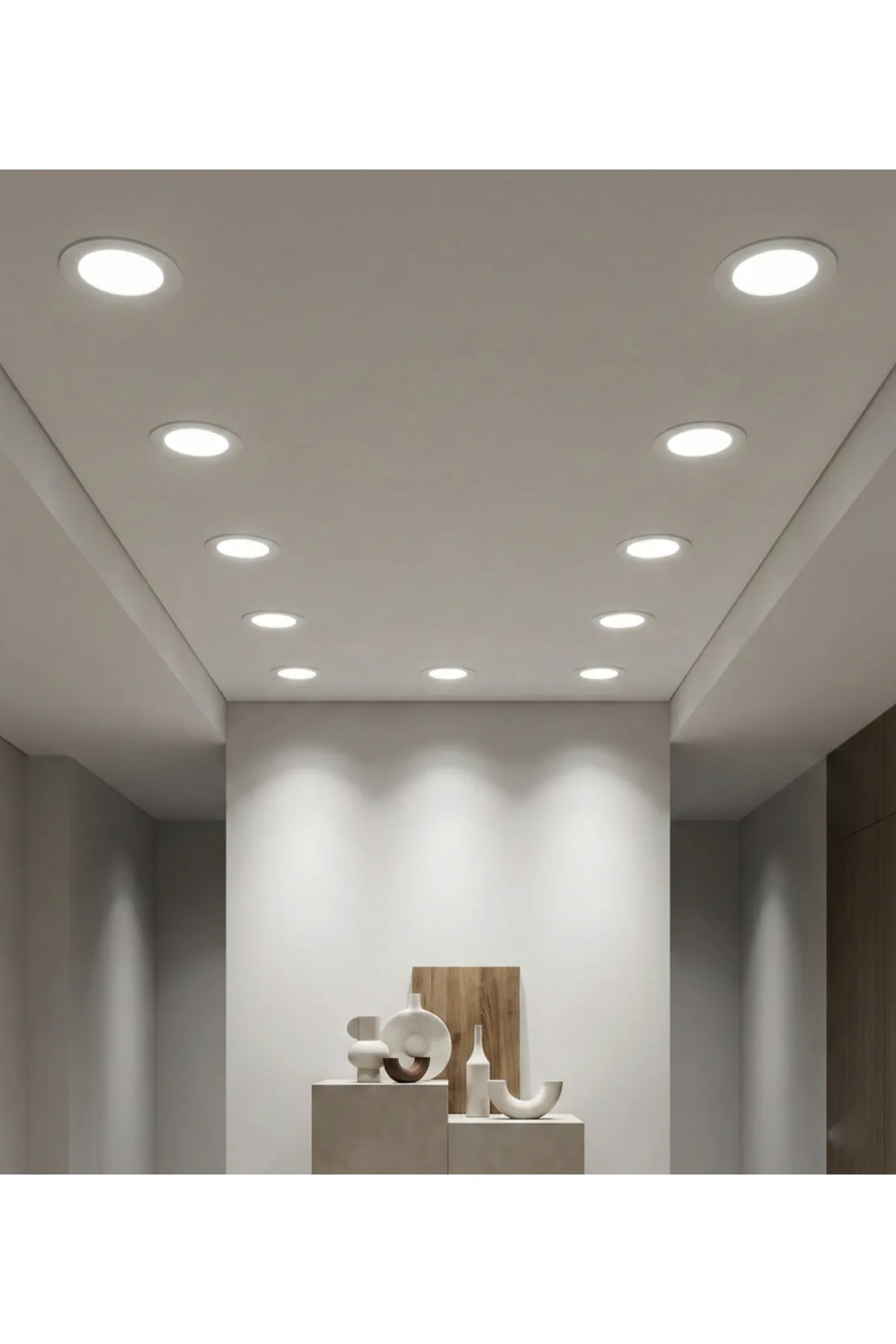 6W LED PANEL 6500K BEYAZ ISIK 5 ADET - Görsel 2