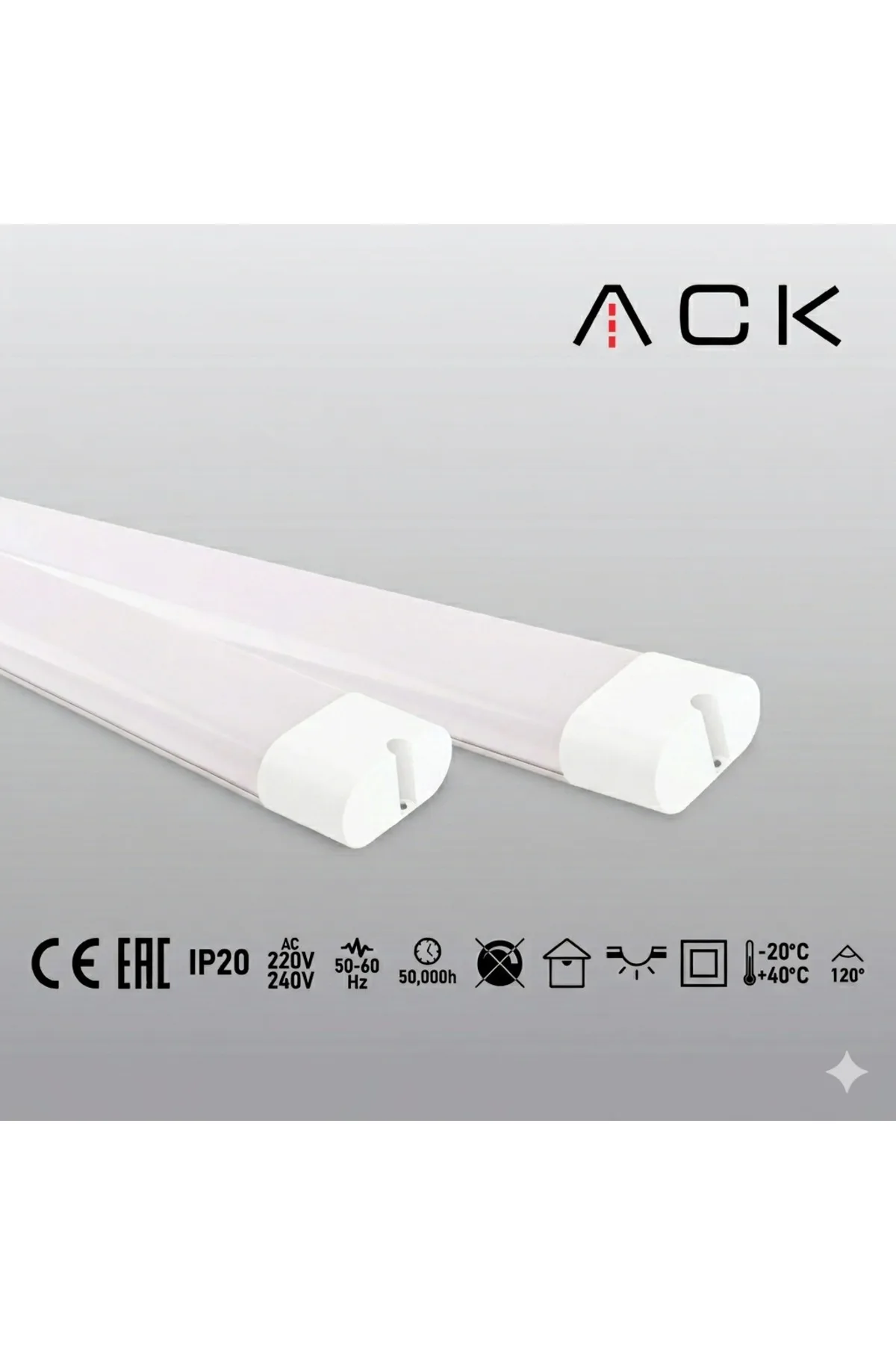 Titan LED Bant Armatür 80W 1200mm 8750lm 3000K Günışığı AN30-01203 - Görsel 2