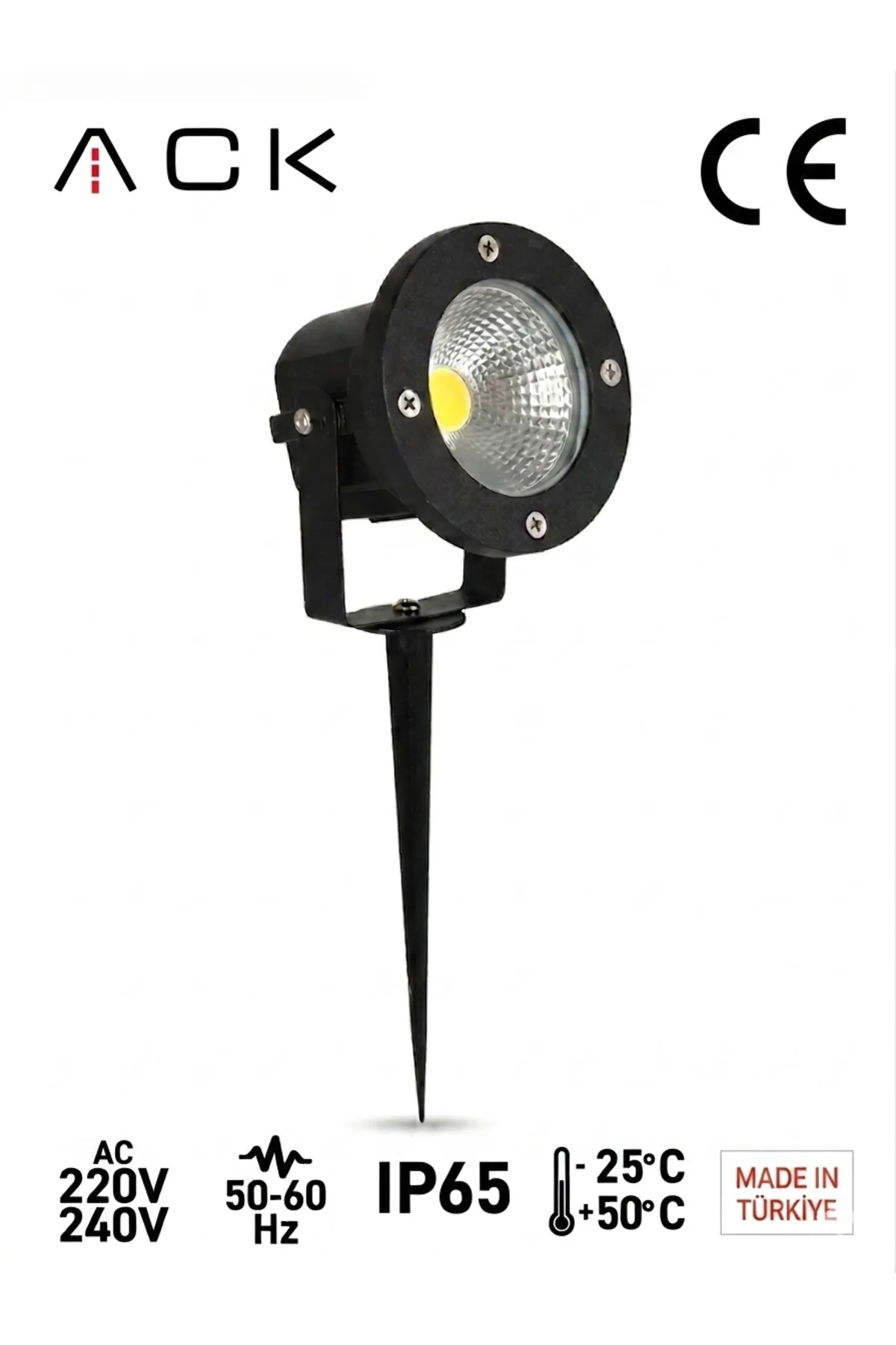Solar Alüminyum LED Bahçe Armatürü (Kazıklı ve Set Üstü Kullanım) - 3000K Günışığı - Görsel 3