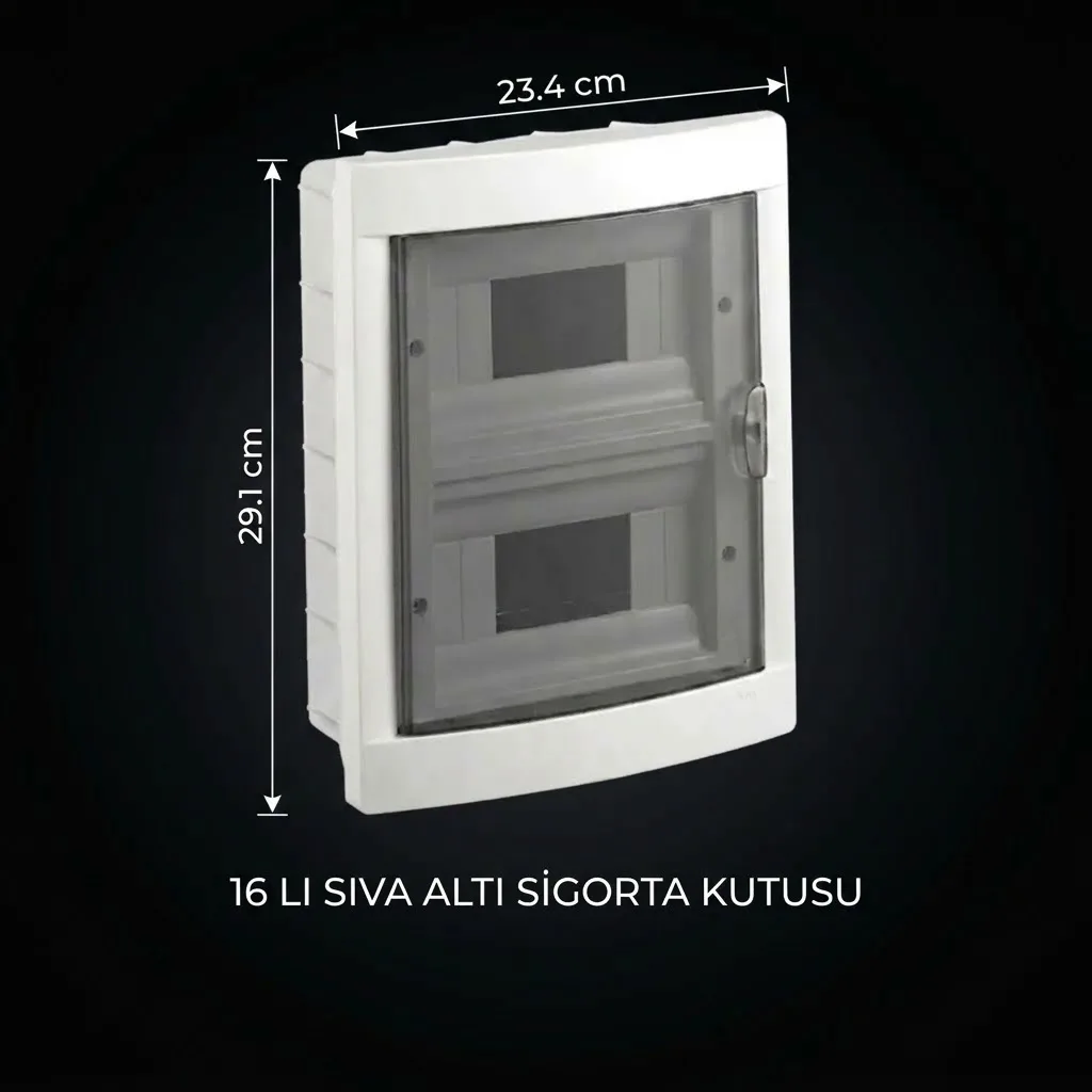 16 Lİ SIVA ALTI SİGORTA KUTUSU HALOJEN FREE