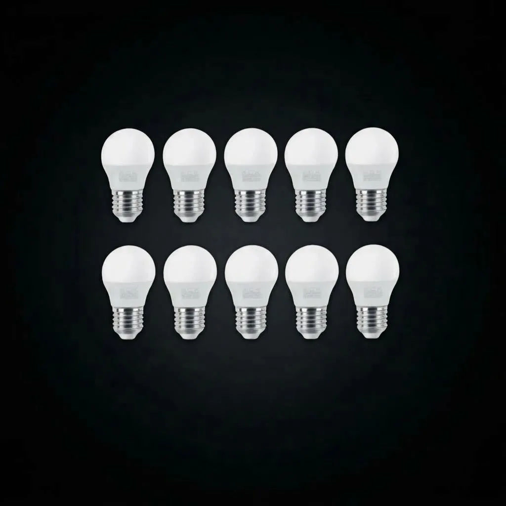 LED Ampul 5W E14 Beyaz 10 Adet